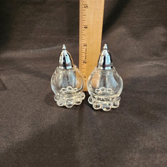 Imperial Glass Candlewick Sugar,Creamer Tray Set Includes Salt and Peppe… - Picture 10 of 13